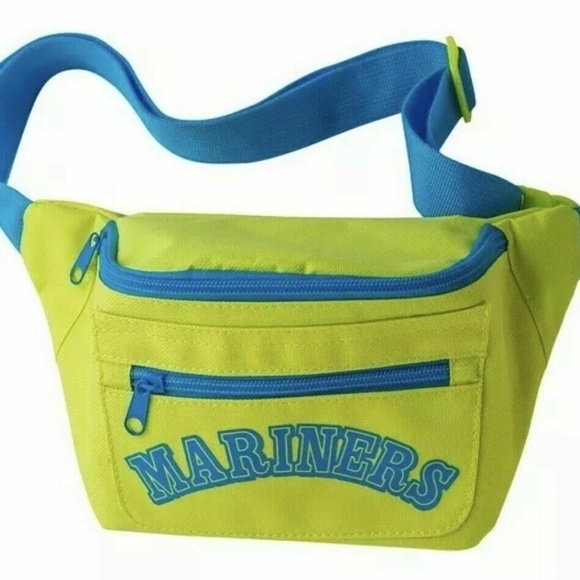 neon green waist bag